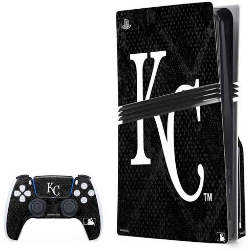 MLB Kansas City Royals Dark Wash PS5 Pro Disk Bundle  Skin
